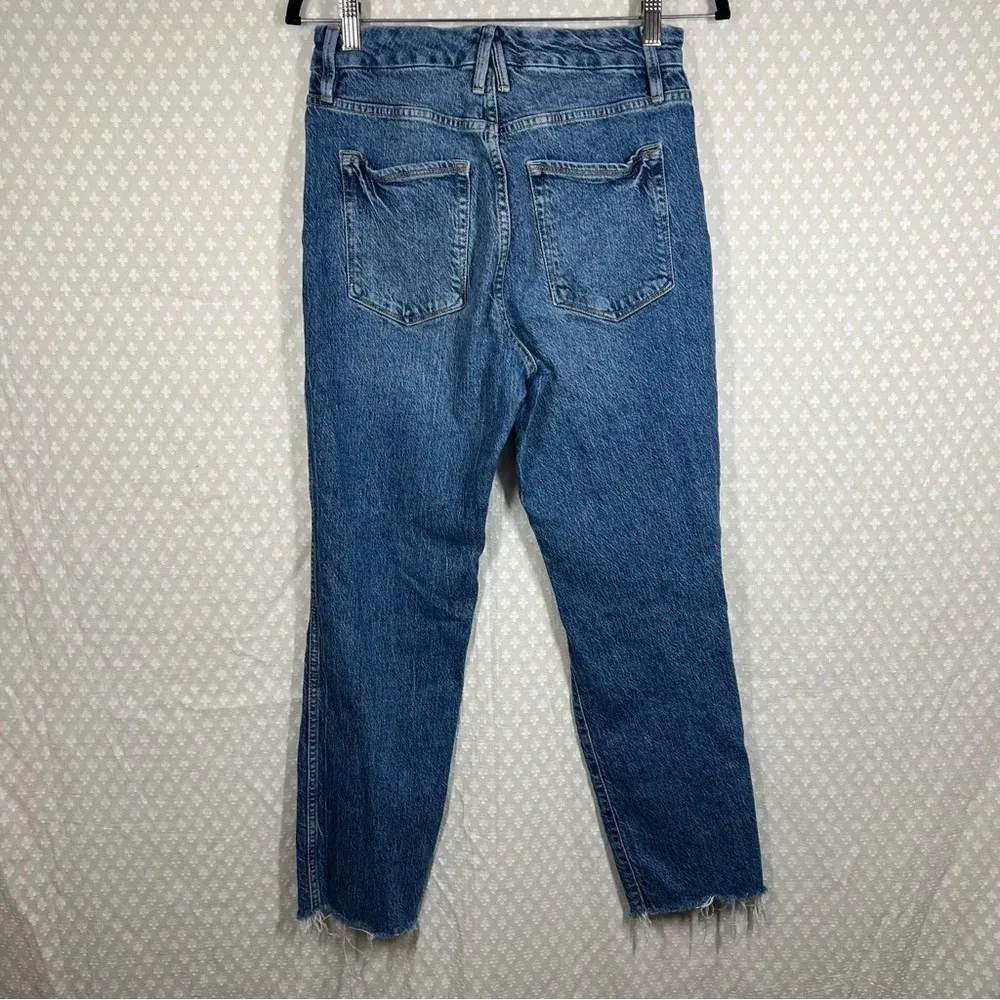 Good American Good Curve Straight‎ Leg Minimalist Jeans - Image 3