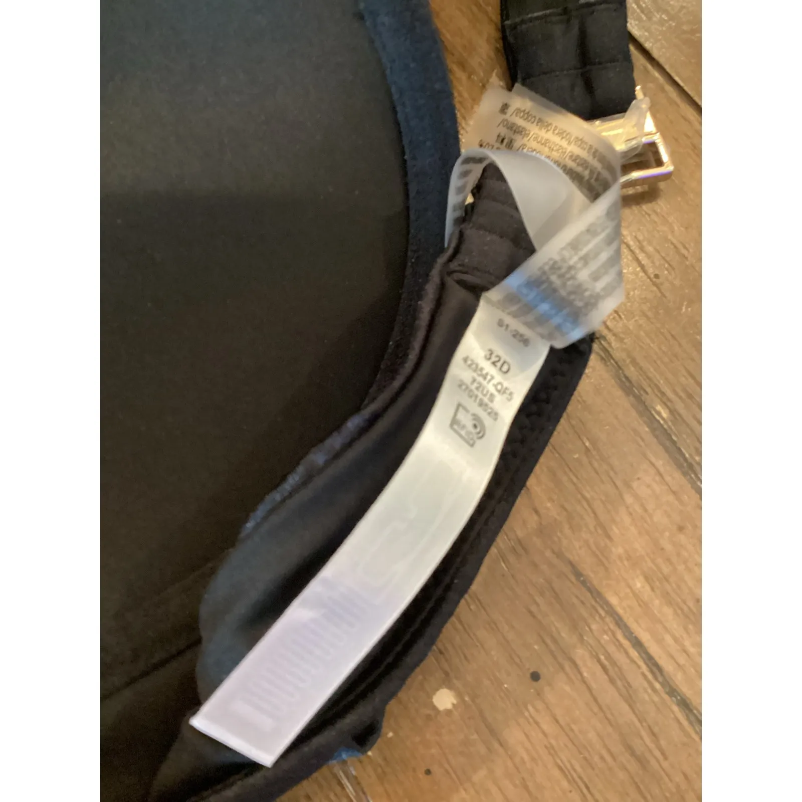 Victoria's Secret Swim VS Archives Banded Push-Up Bikini Top Black 32D - Image 4