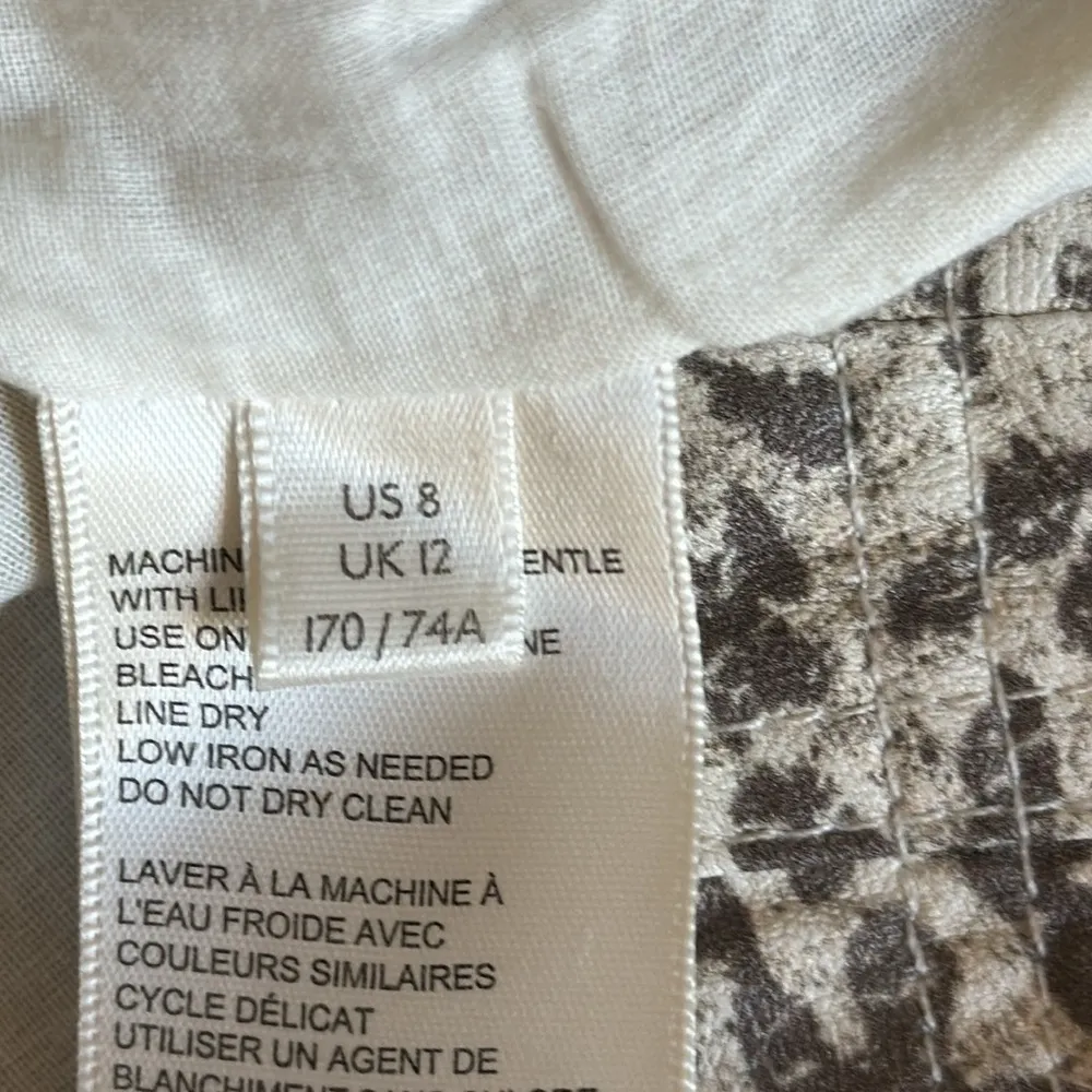 Free People Leopard Print Faux Leather Skirt Size 8 - Image 8