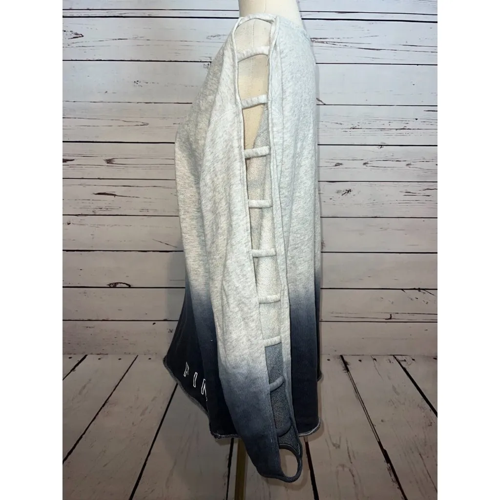 Victorias Secret PINK Pullover Sweatshirt Small Ombre‎ Sexy Cut Out Long Sleeve - Image 6