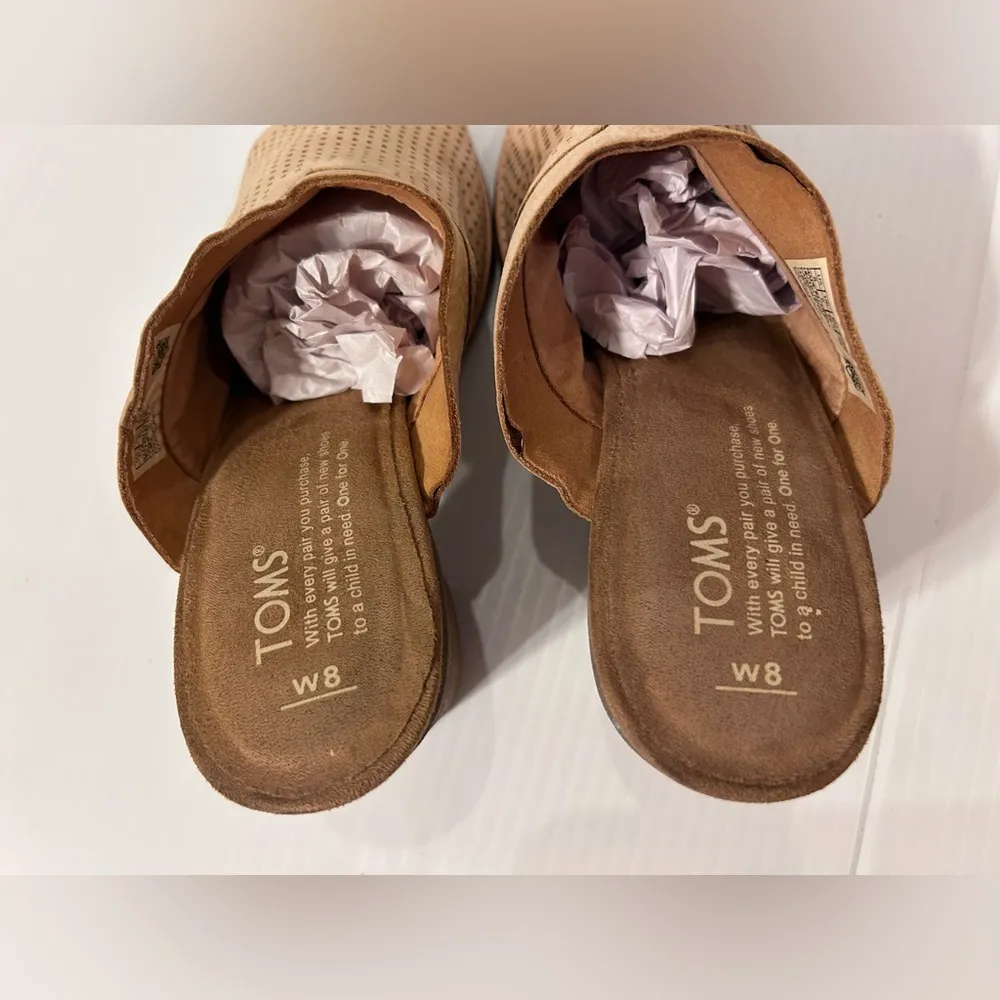 Toms Majorca slide on mule block heel sandal size 8 - Image 5