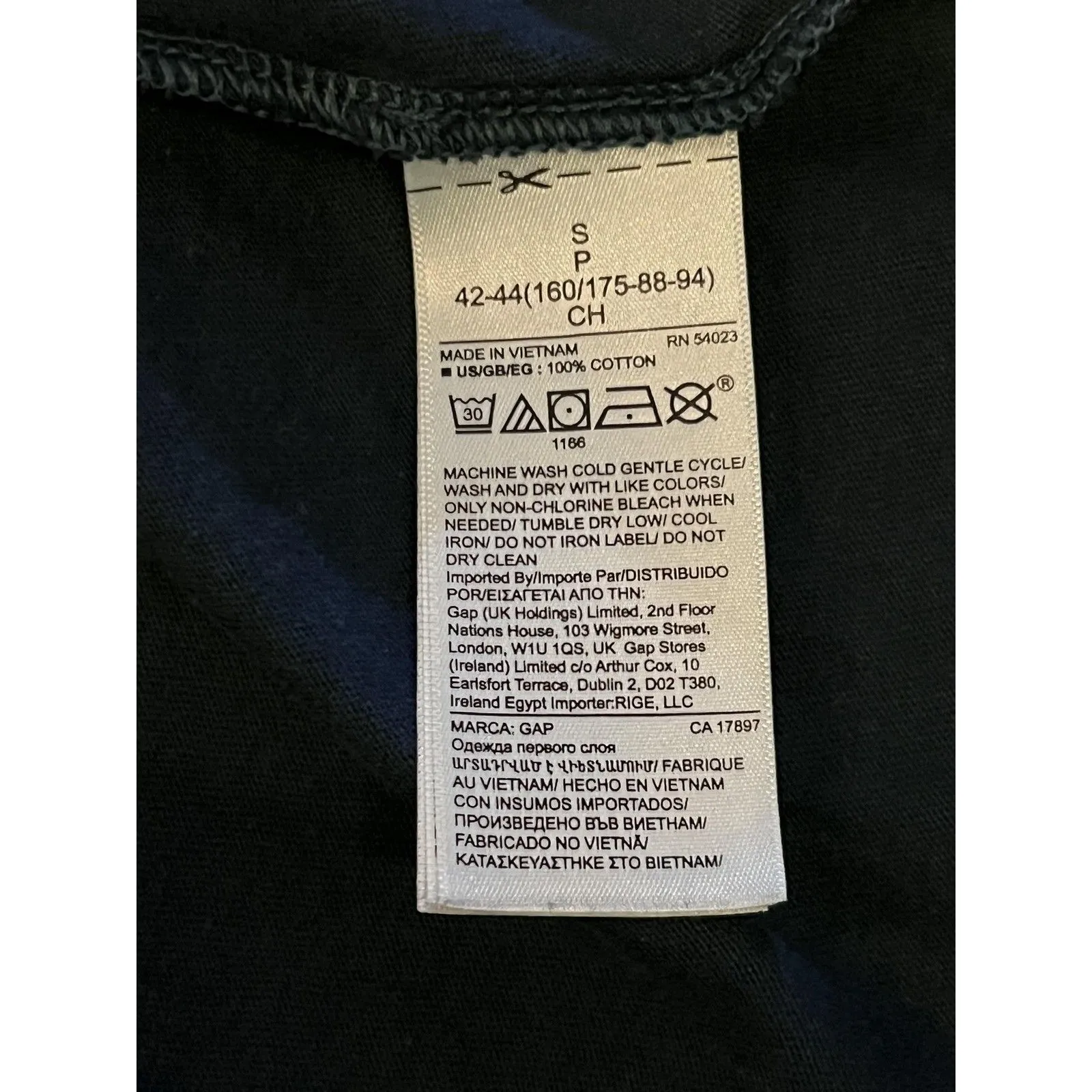 Gap Shirt Womens Small Blue V Neck Short Sleeve 100% Cotton Soft Tee Top - Image 6