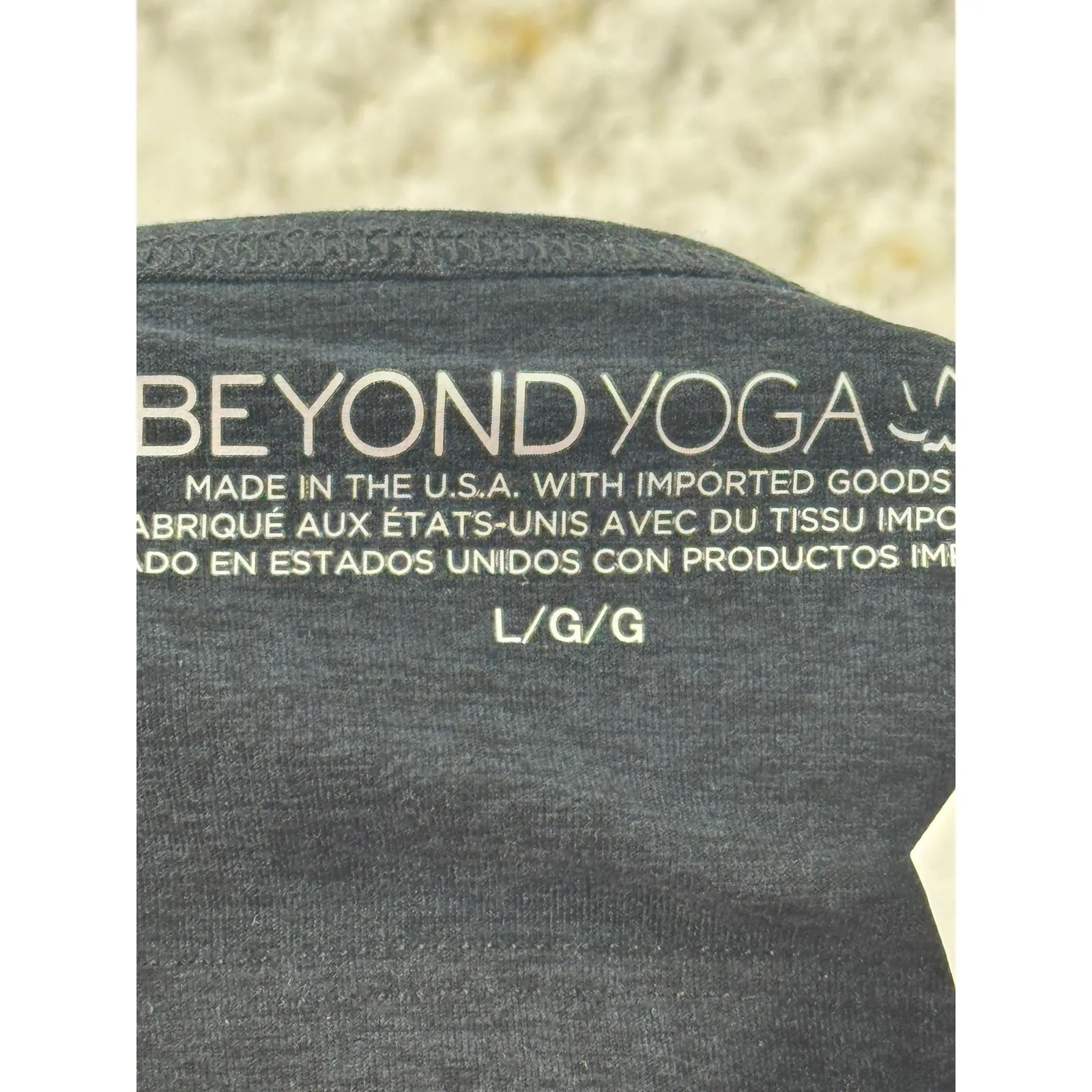 Beyond Yoga Racerback Black Heather Sports Bra Tank Top L G G NWT - Image 6