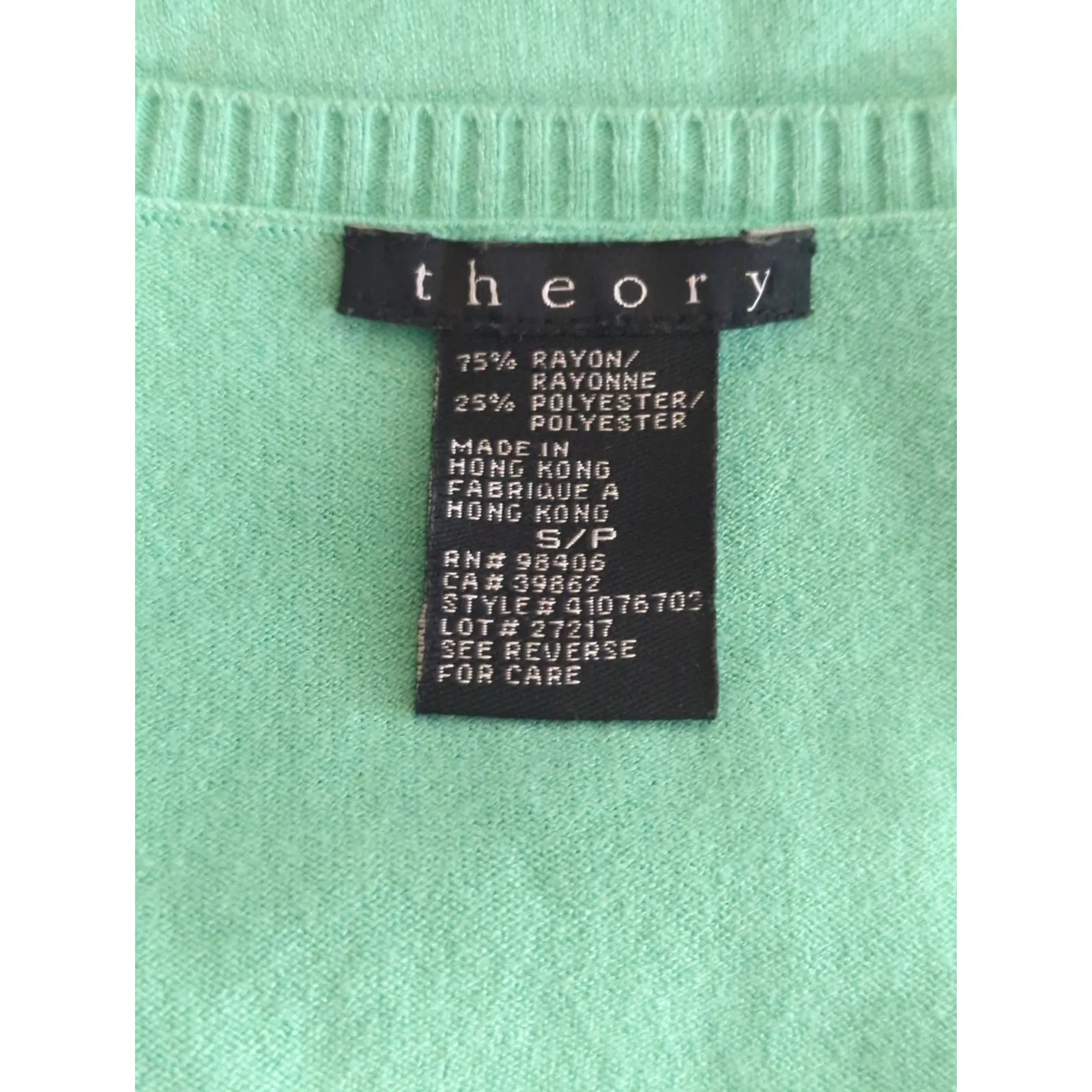 Vintage Theory Green Pullover V-Neck Sweater Women's Small Cozy Sweater Weather‎ - Image 5