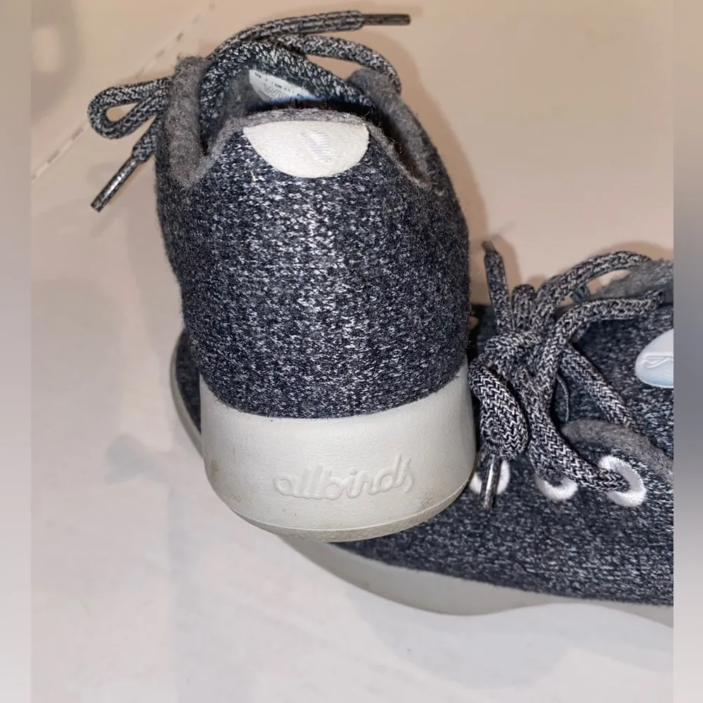 Allbirds Gray Merino Wool Runners Lace Up Shoes WR W7 Women's Size US 7 EU 36 - Image 2