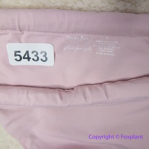 NEW Stone Fox swim Solid Bijou Bikini Bottoms, size XL, pink/lilac - Image 8