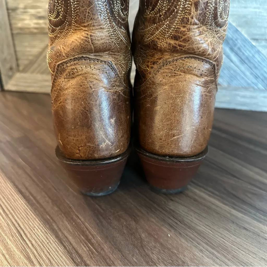 Justin L4332 Women’s Size 6 B Western Cowboy Damiana Leather Snipped Toe Boots - Image 4