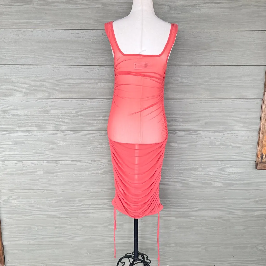 Anthropologie Sheer Swim Coverup Ruched Dress - Image 8