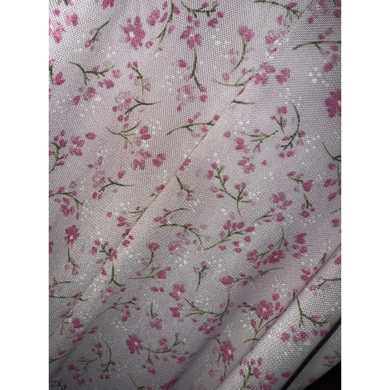 Pretty Pink Floral Chemise Spaghetti Straps Wild Fable Women’s small Slip Dress - Image 5