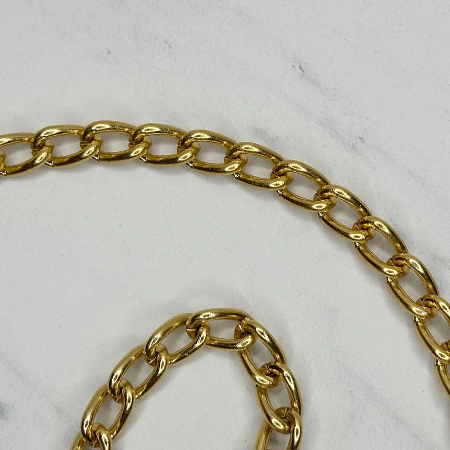 Vintage Wood Beaded Gold Chain Belt Small/Medium (S/M) ✨ - Image 7