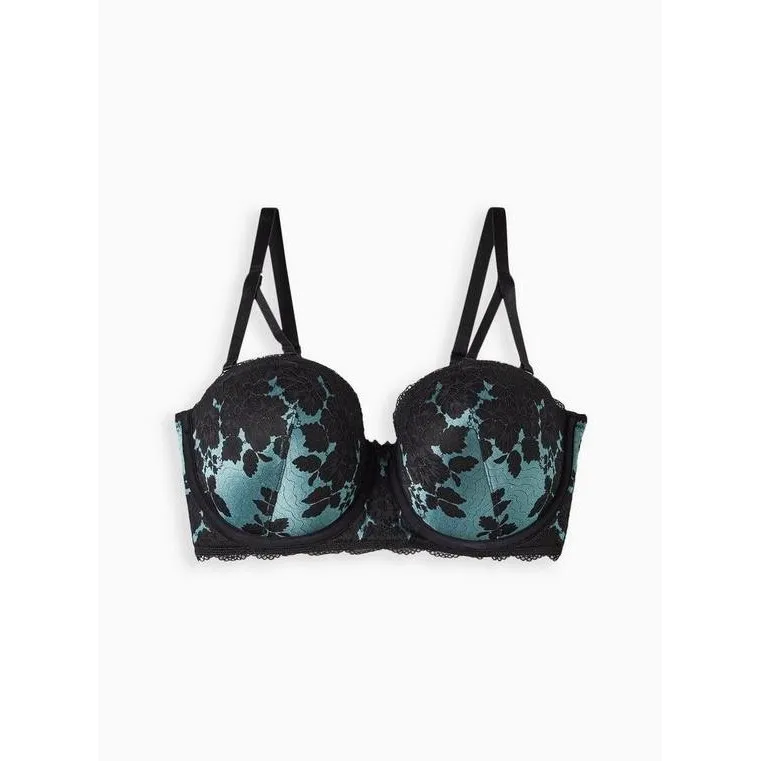 Torrid Bombshell Everyday‎ Strapless Push Up Bra Plus Size 46C Island Paradise - Image 5