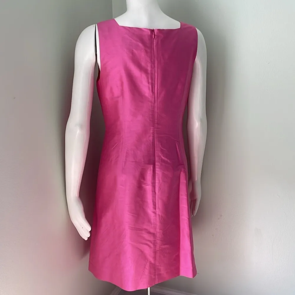 Elliott Lauren pink silk shift dress - Image 5