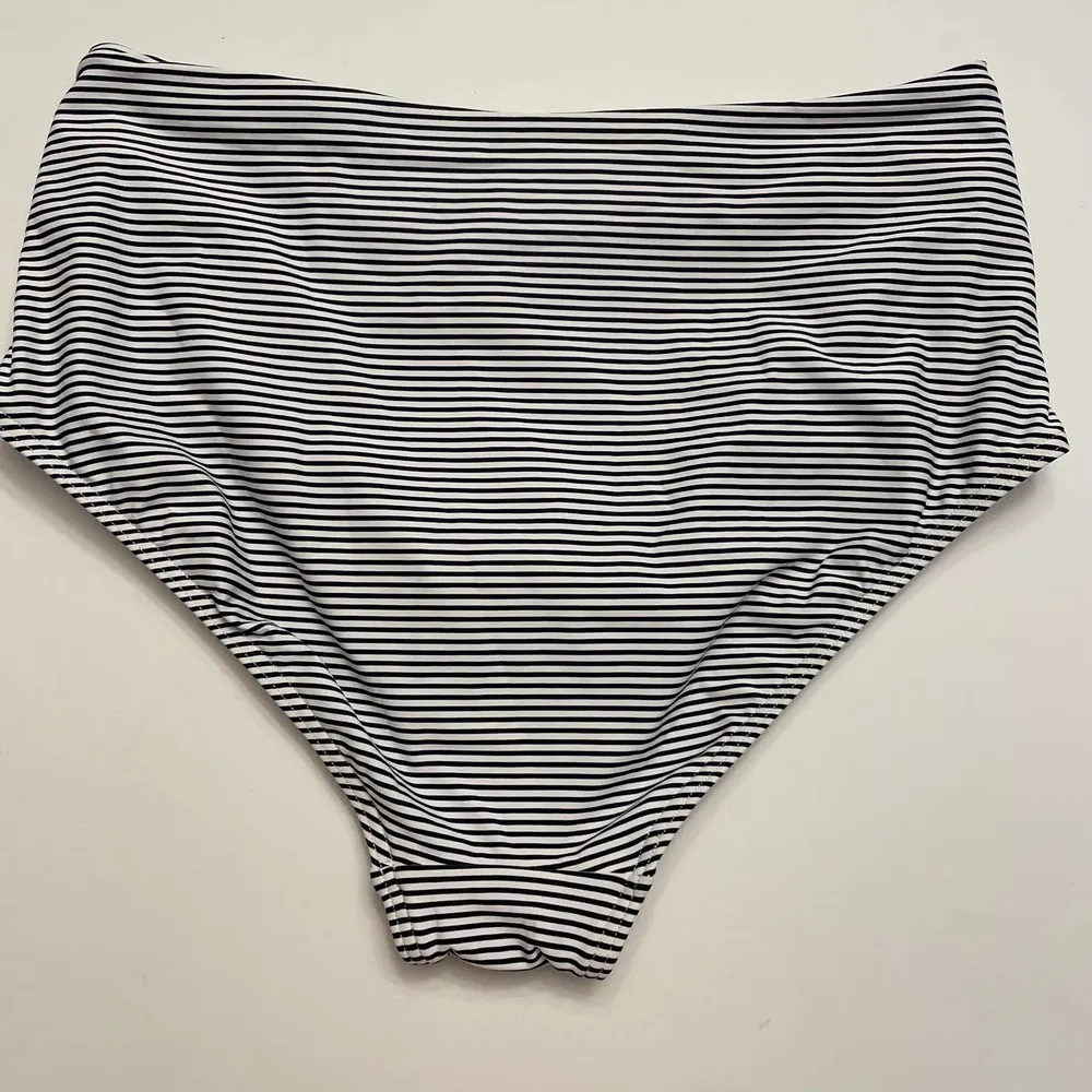 NWT Sea Level Positano High Waist Stripe Bikini Bottoms Size 8 Night Sky - Image 6