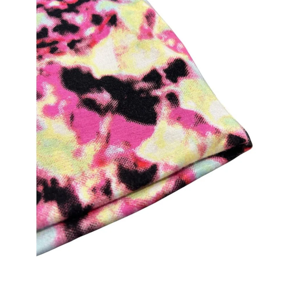 LEITH Midi Skirt Women's Size S Multicolor Floral Print Pencil Knee High Casual - Image 3