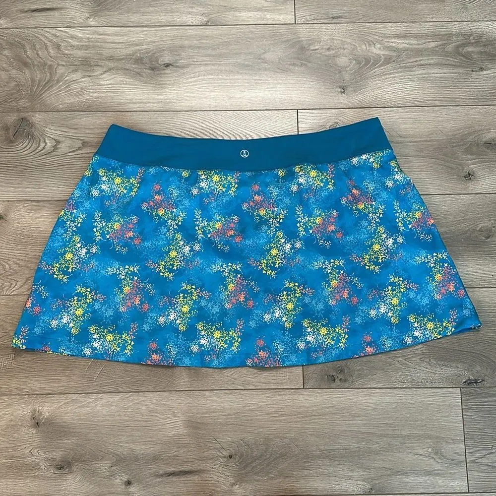 Land’s End‎ 18” Blue Floral Active Skirt Size 3X - Image 2