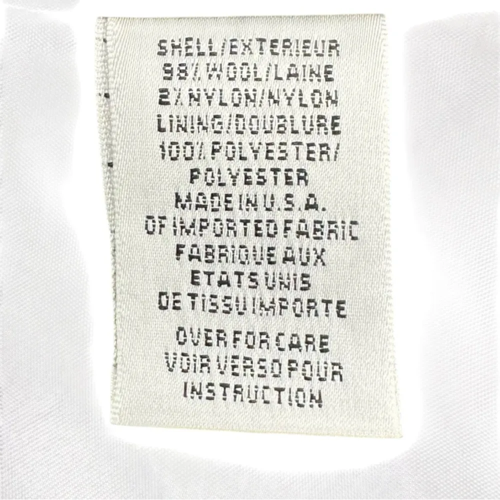 Talbots WOOL BLEND Black and White Tweed Blazer Size 6 - Image 6