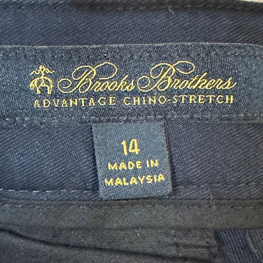 Brooks Brothers Advantage Chino Stretch women's size 14 navy blue - Image 6