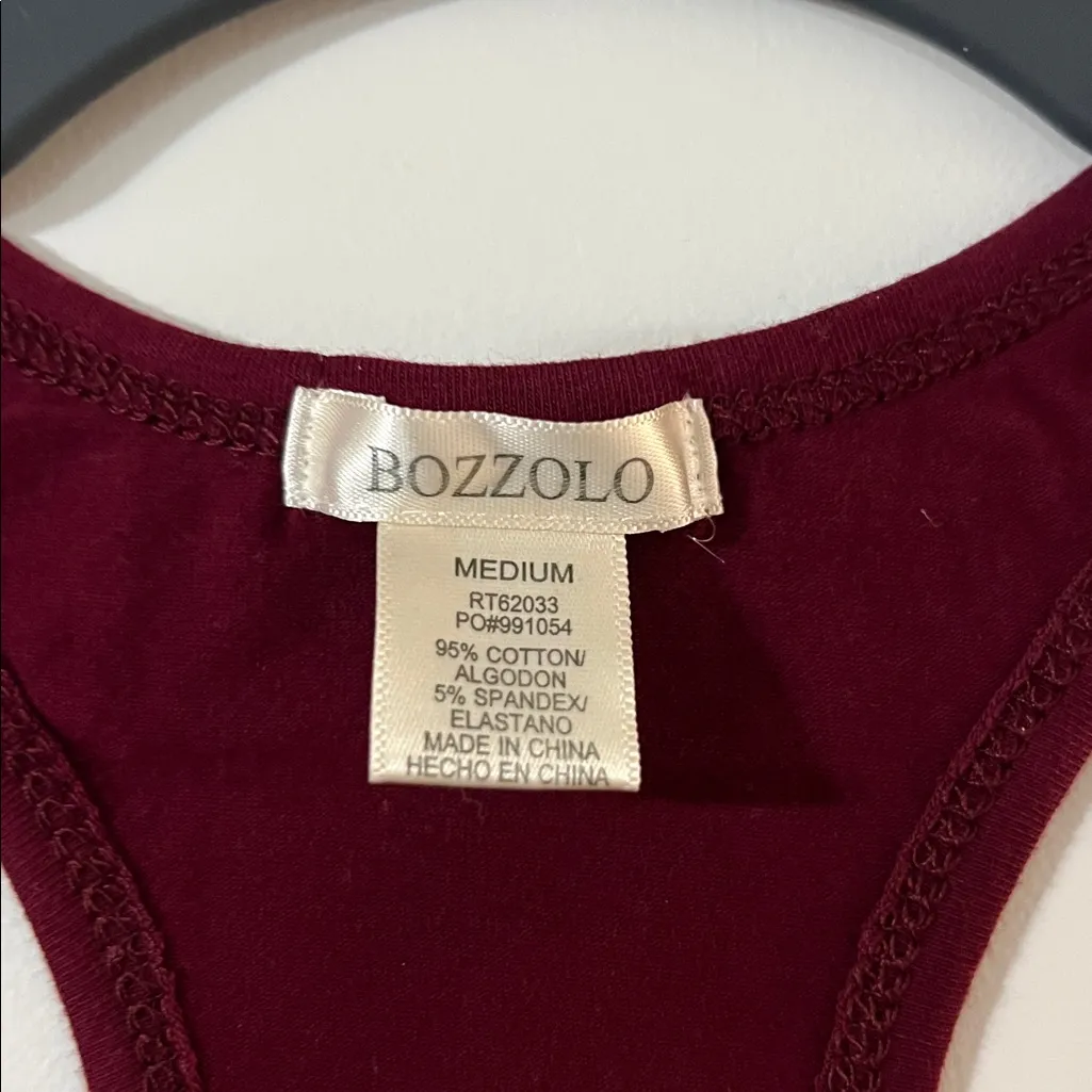 Bozzolo Maroon Sports Bra with Love Band - Image 2
