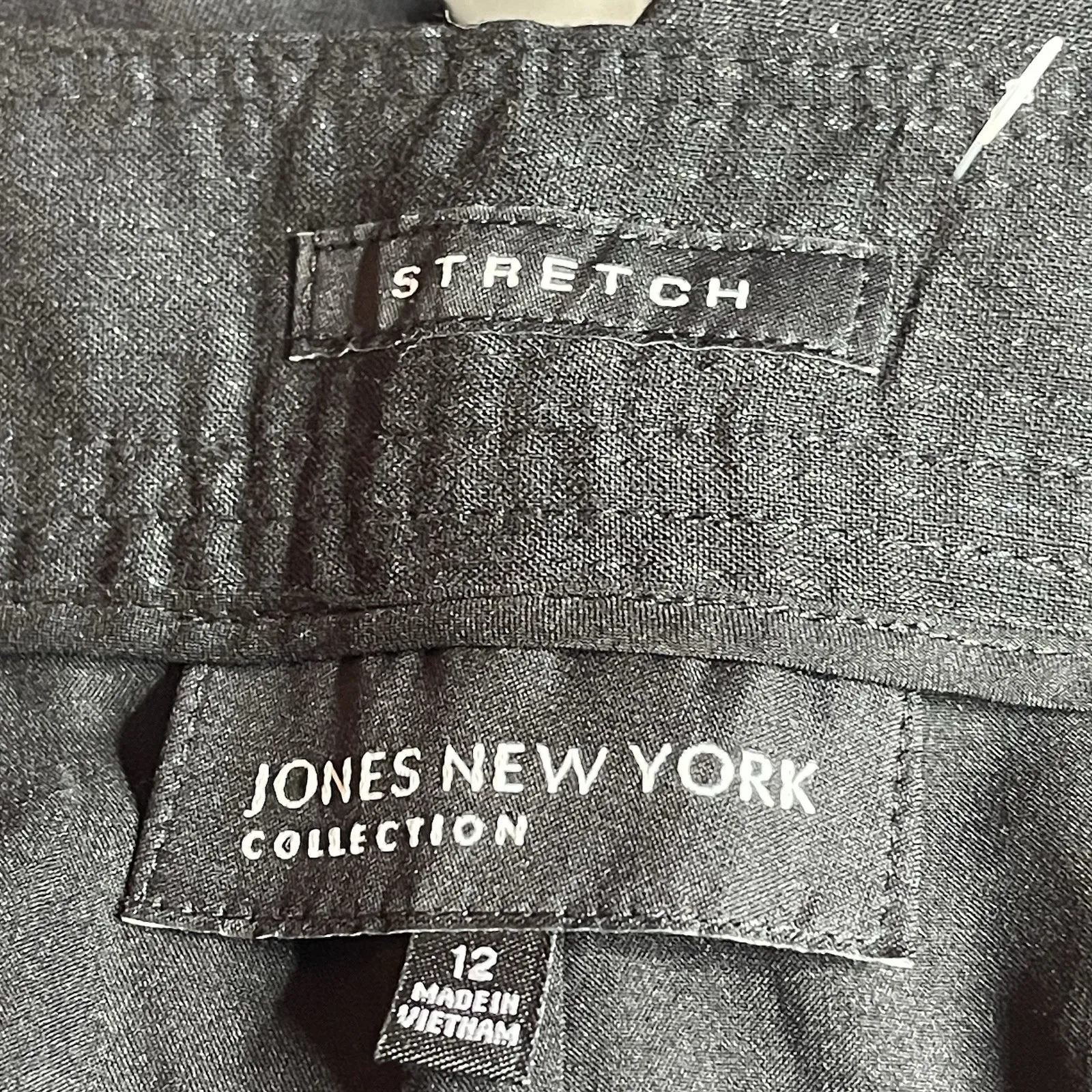 Jones New York dress pants womens size 12‎ straight black Stretch Z-275 - Image 3