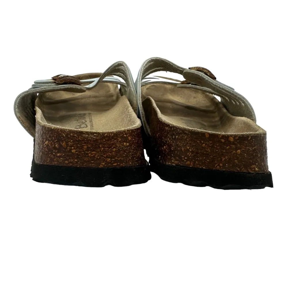 s Betula Granada Pastel Blue Cork Leather Sandals Rust  Buckle 6 - Image 4