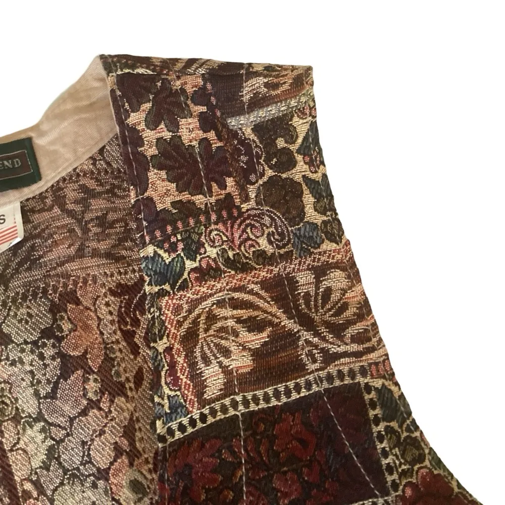 Vintage WillowBend Tapestry Vest Tan Size undefined - Image 4