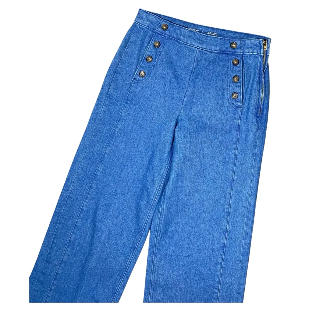 OLD NAVY Extra High Rise Mariner Wide Leg Jeans - Image 3