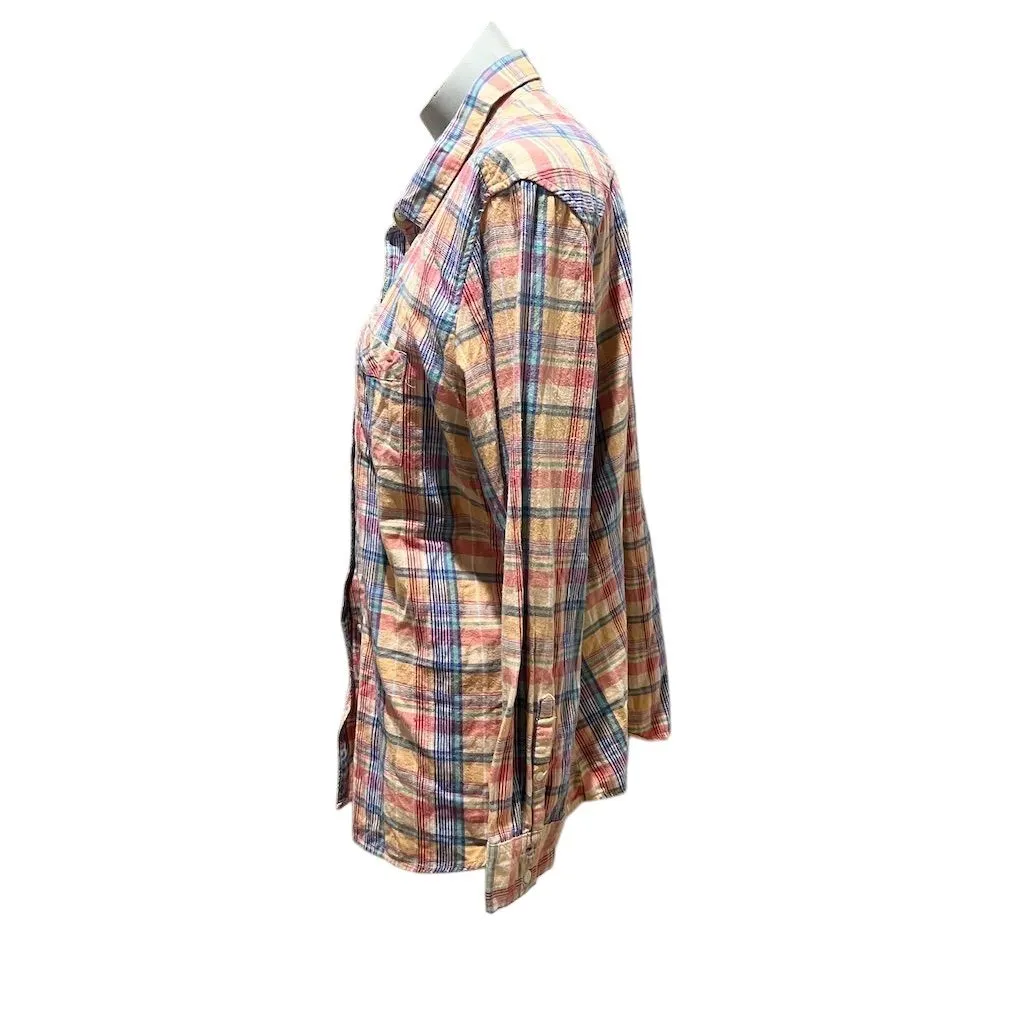 Eddie Bauer Women's 2XL Plaid Button-Up Flannel Shirt Multicolor - Image 5