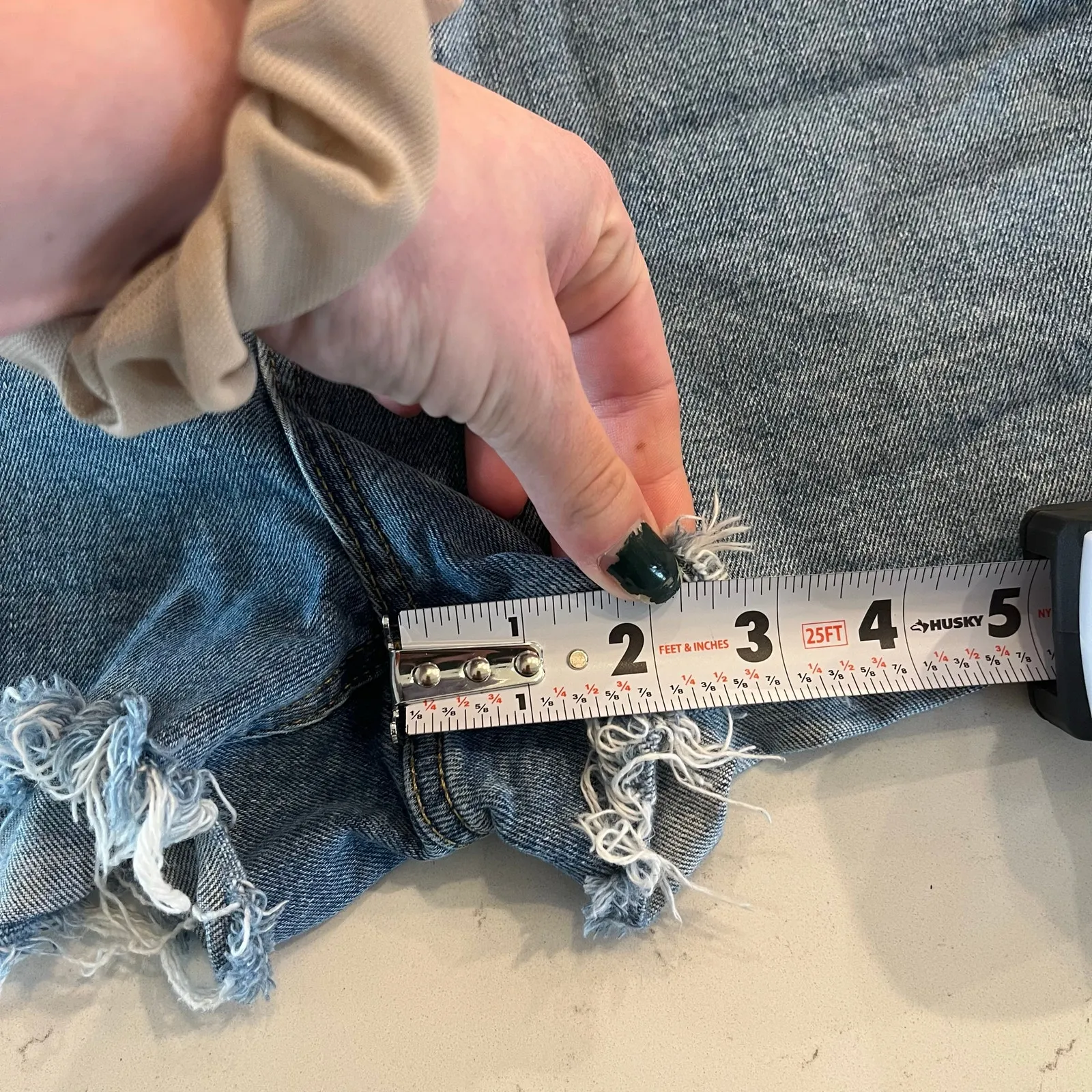 Everlane The Way High‎ Denim Shorts Size 27 - Image 7