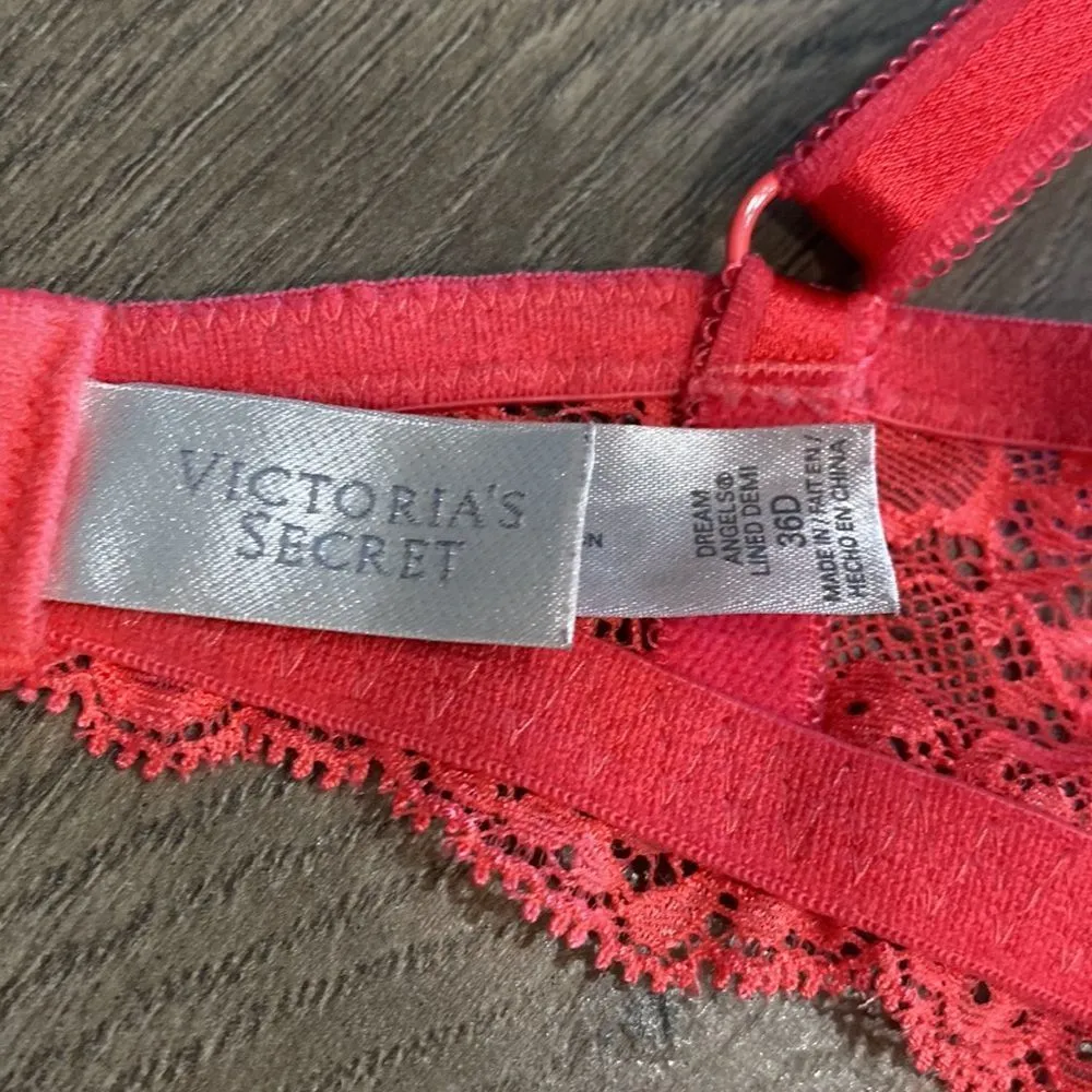Victoria’s‎ Secret Dream Angels Link Lace Lined Demi Bra Size 36D - Image 12