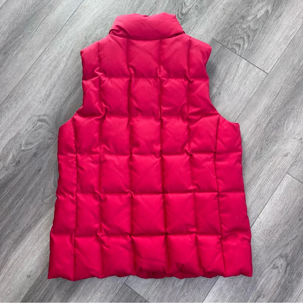Gap  Vibrant Red Down Filled Vest Outerwear Small - Image 8