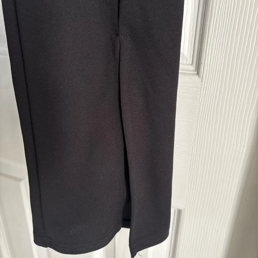 Nasty Gal Black Ankle Slit Pants - Image 2