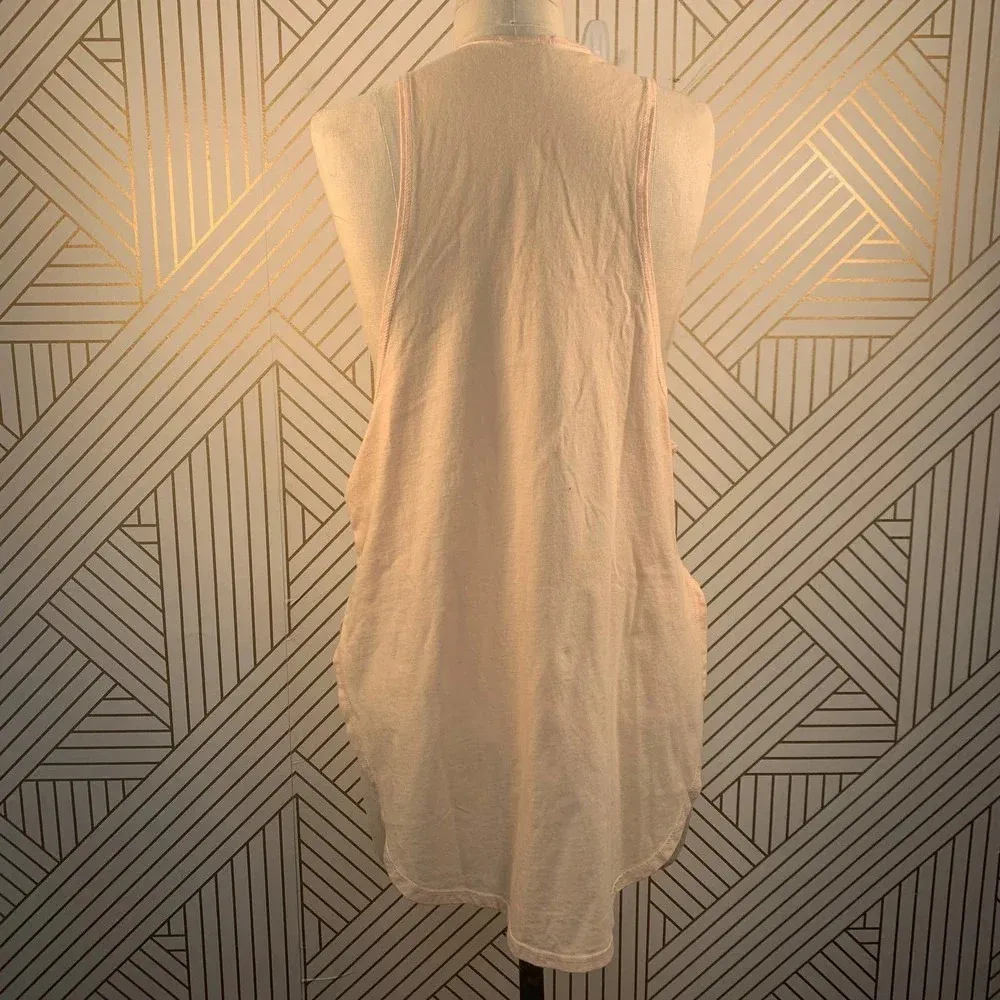 Electric & Rose‎ Peach Orange Side Slit Tank Top Size L - Image 9