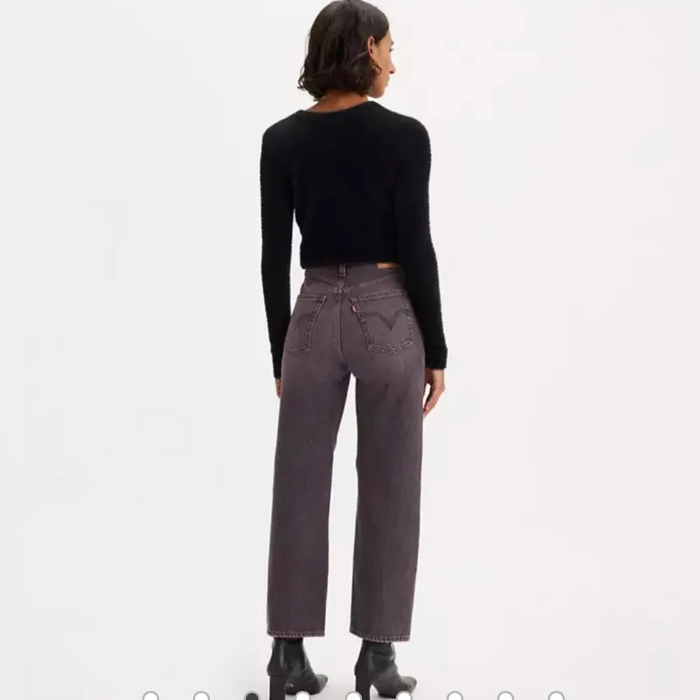 Levi’s Women’s Sz 24 Ribcage Ankle Straight Jeans in Tinted Sky Black - Image 9