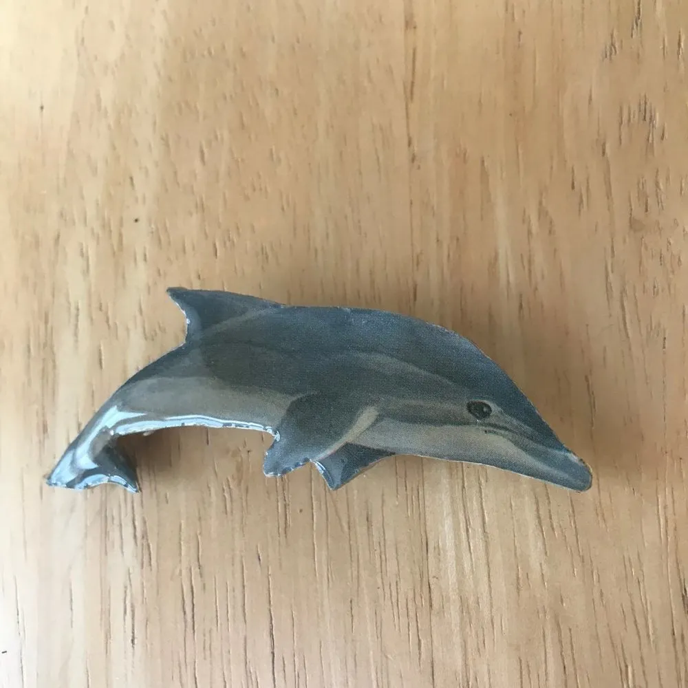 Dolphin Pin Brooch Handmade Vintage Beach Cruise - Image 2