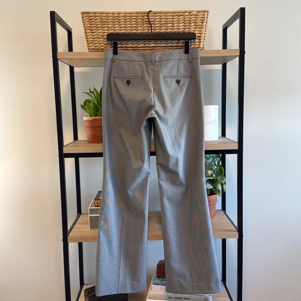 Express Editor Mid-Rise Black & White Jacquard Woven Career Dress Pant Trouser 4 - Image 5