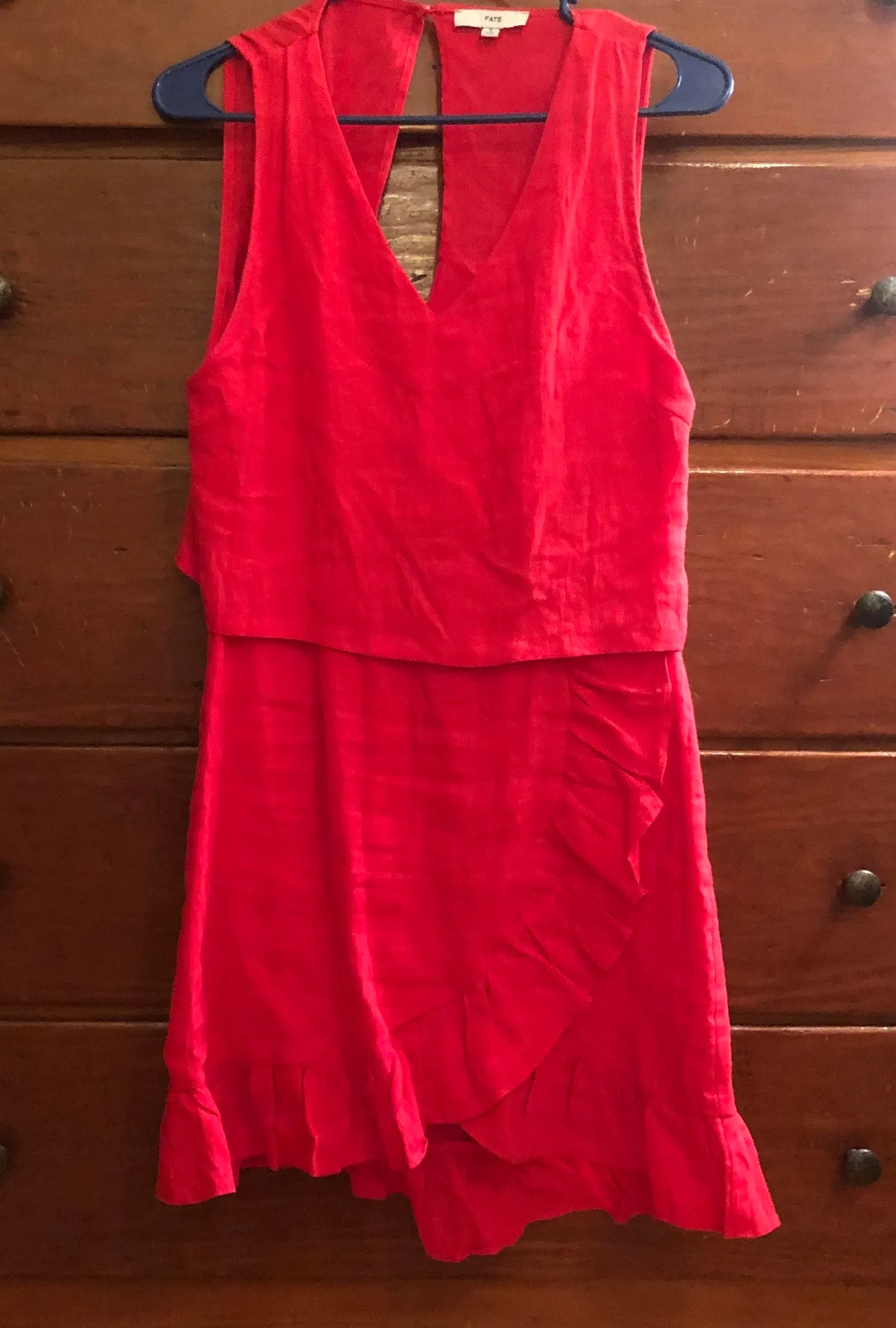 FATE. Red Ruffle Dress - Image 2