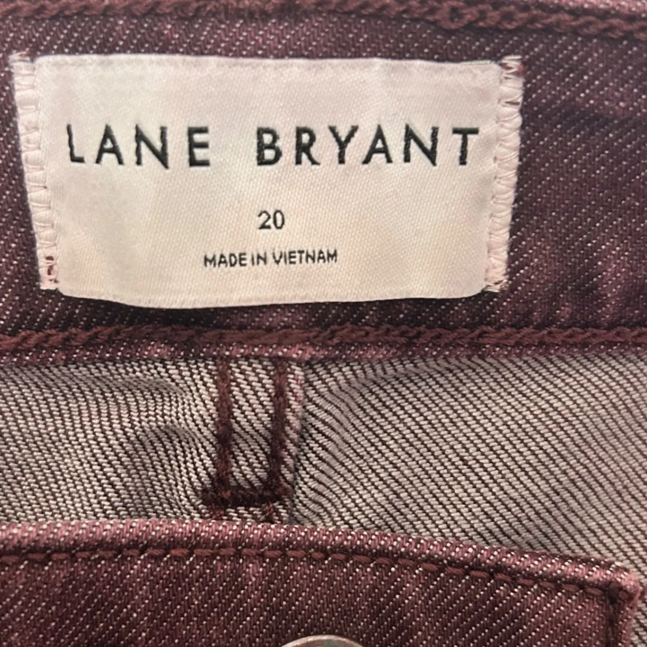 Lane Bryant Womens Bootcut Jeans 20 Merlot Stretch Comfort Denim Cowgirl Western - Image 6