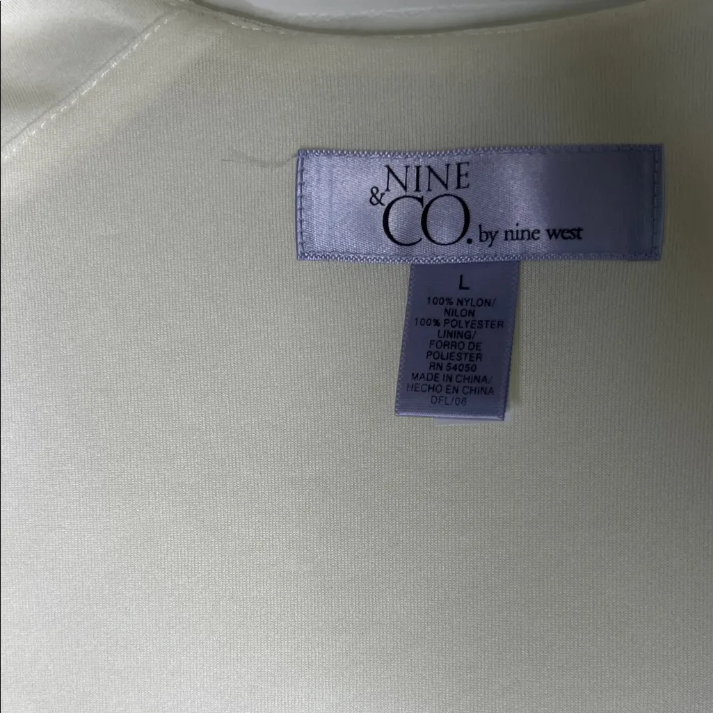 Nine & Co. Cream Dotted Blouse - Image 2