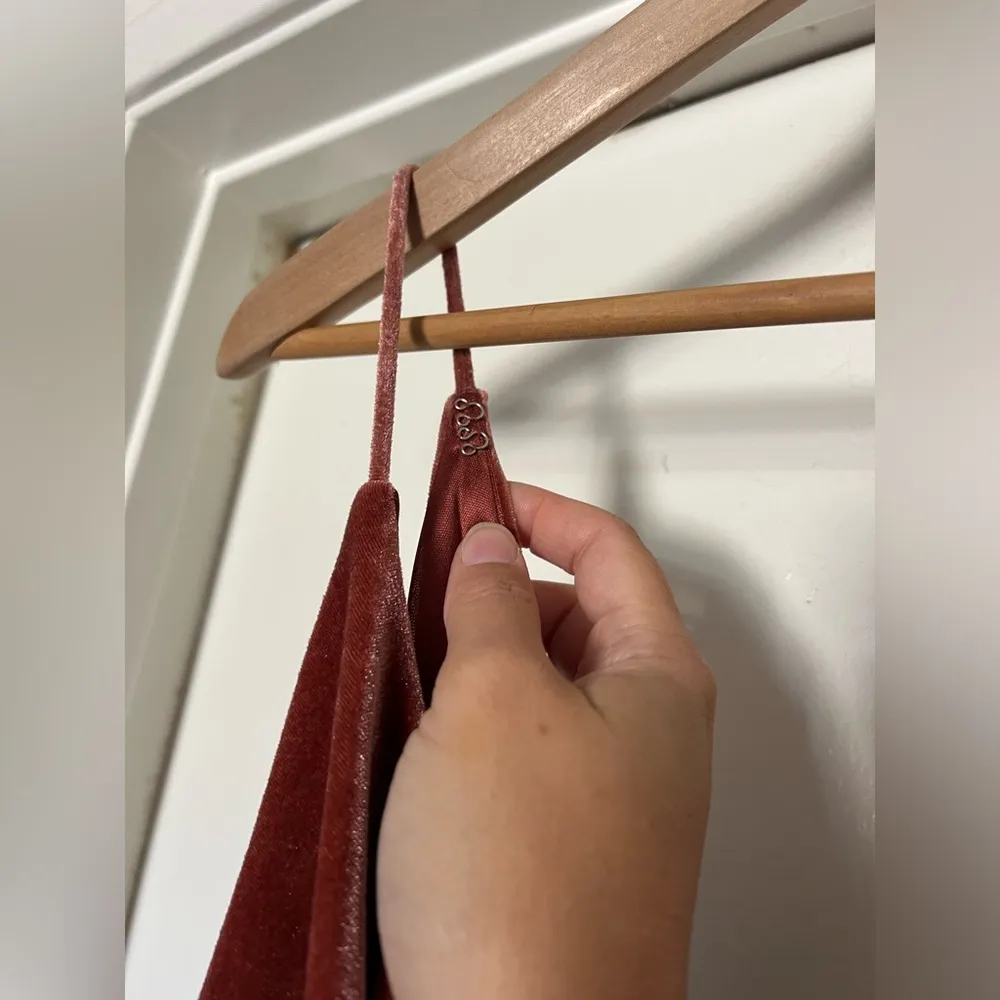 Jenny Yoo Collection Sullivan Rose Velvet Maxi Dress 14 (see description) - Image 5