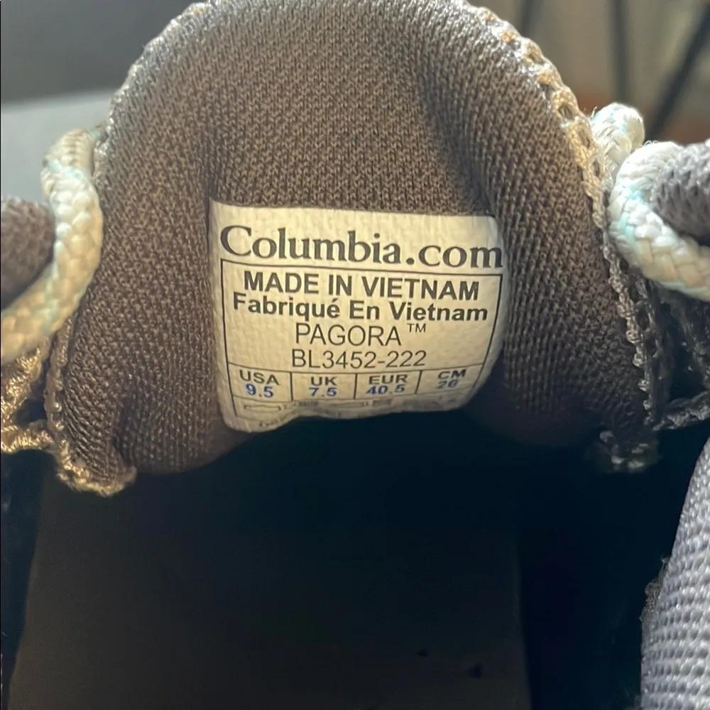 Columbia Pagora Hiking Sneakers Women’s 9.5 Outdoors Grey & Tan - Image 3