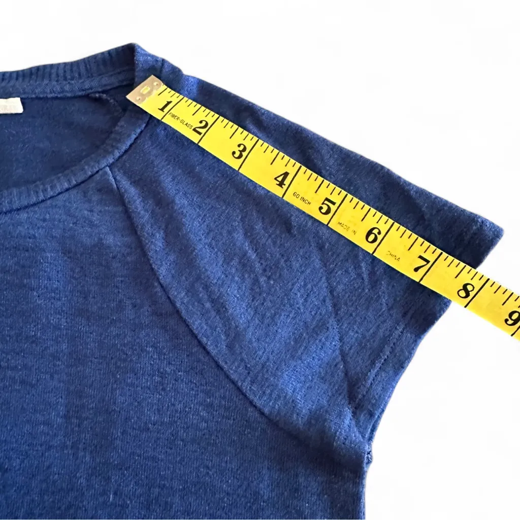 Gap Blue Casual Short Sleeve Top Small - Image 5