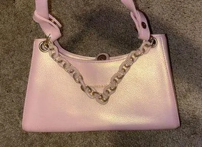 vintage  shoulder bag pink - Image 2