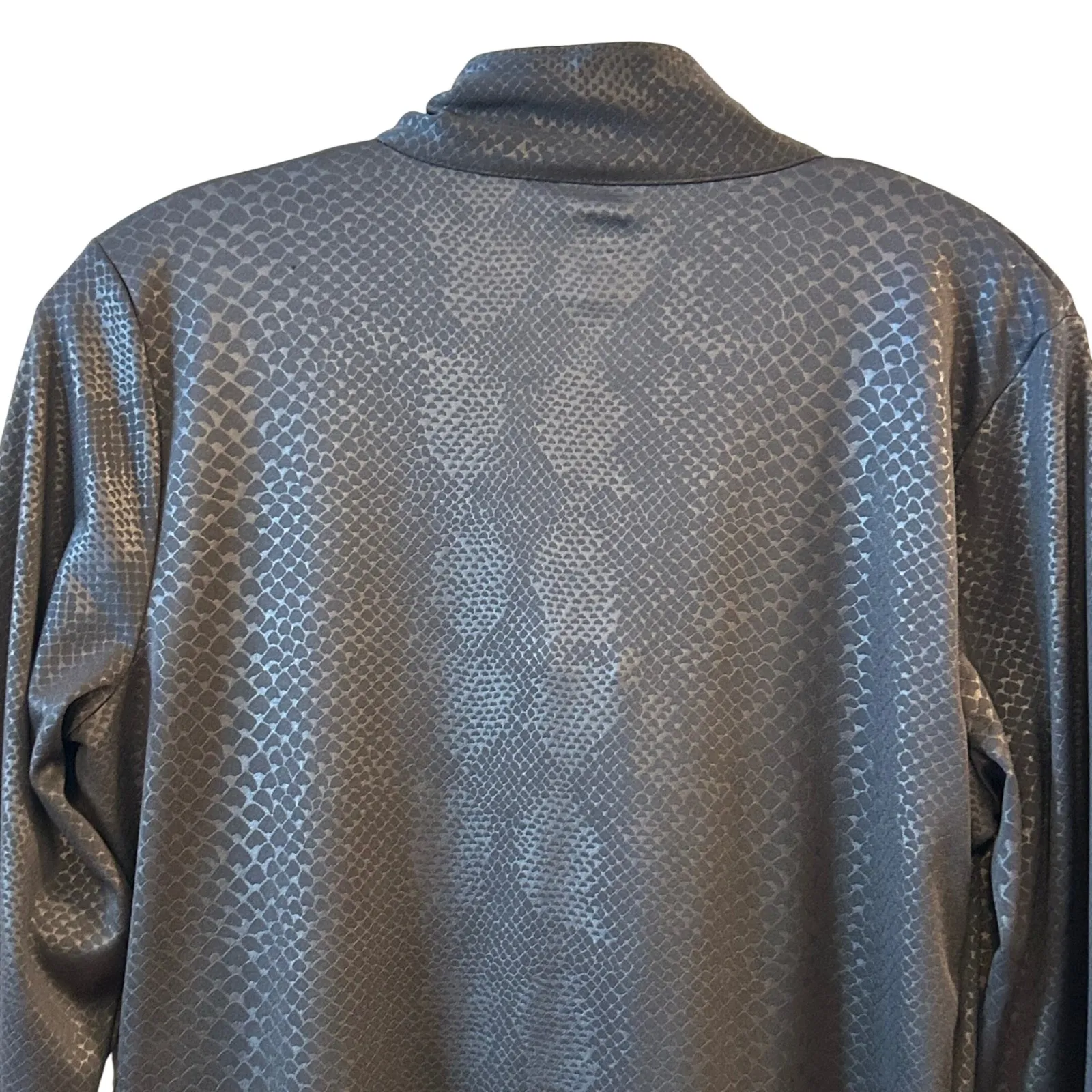 NFL Baltimore Ravens All Sport Couture Womens Black Snakeskin Quarter Zip Large - Image 8