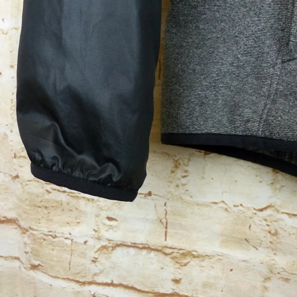 Under Armour Jacket Women M Black Gray ColdGear Fleece Infrared Loose Fit Hooded - Image 7