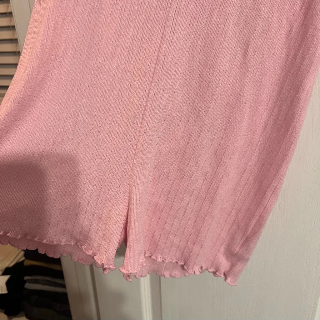 American Eagle Outfitters Pink Long Sleeve Henley Top - Image 2