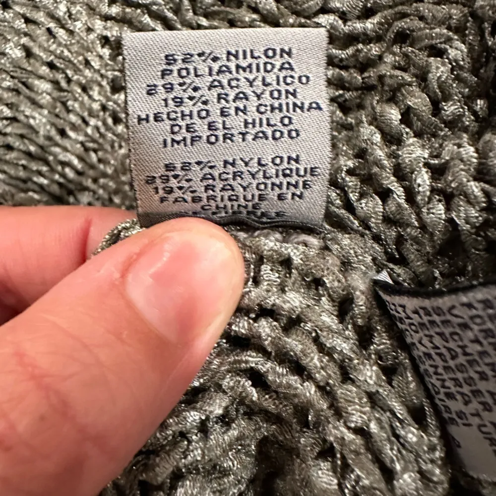 EUC Anne Klein open cardigan sweater with a back drape Sz M - Image 7