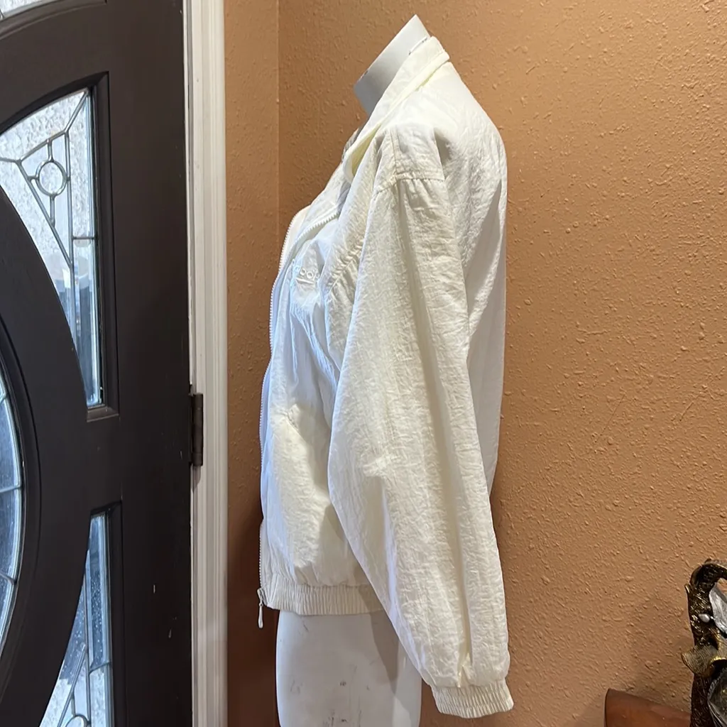 Reebok  white/ beige full zip windbreaker - Image 4