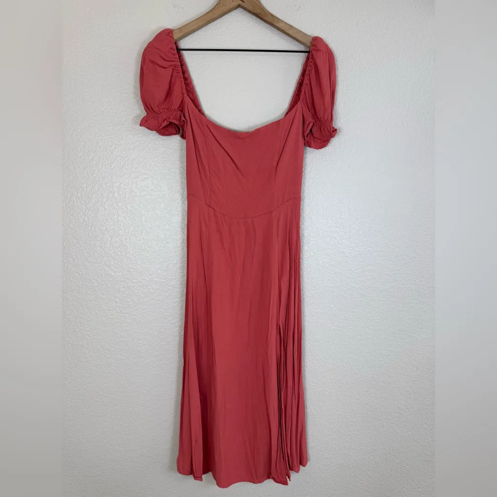 Aritzia Wilfred Fannie Midi Dress in Warm Sienna Red size 4 $148 - Image 5
