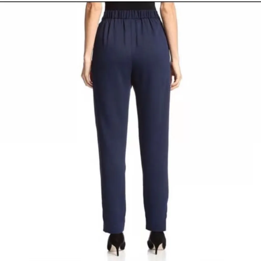 Derek Lam 10 Crosby Size‎ 00 Pleat Crepe Trouser Pants Navy Old Money Aesthetic - Image 7