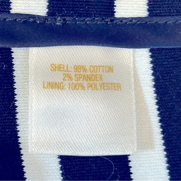 Kate Spade New York Navy Piper Striped Gathered‎ Waist Skirt Size 6 - Image 7